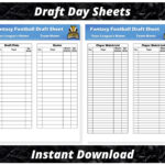 Fantasy Football Draft Sheets | 2025 Season | Microsoft Word For Free Fantasy Football Printable Draft Sheets