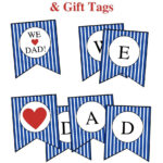 Father&<h2>039;S Day Printable Banner And Tag   Momtrends In Free Printable Fathers Day Banners