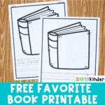 Favorite Book Free Printable   Simply Kinder With Regard To Free Printable Books