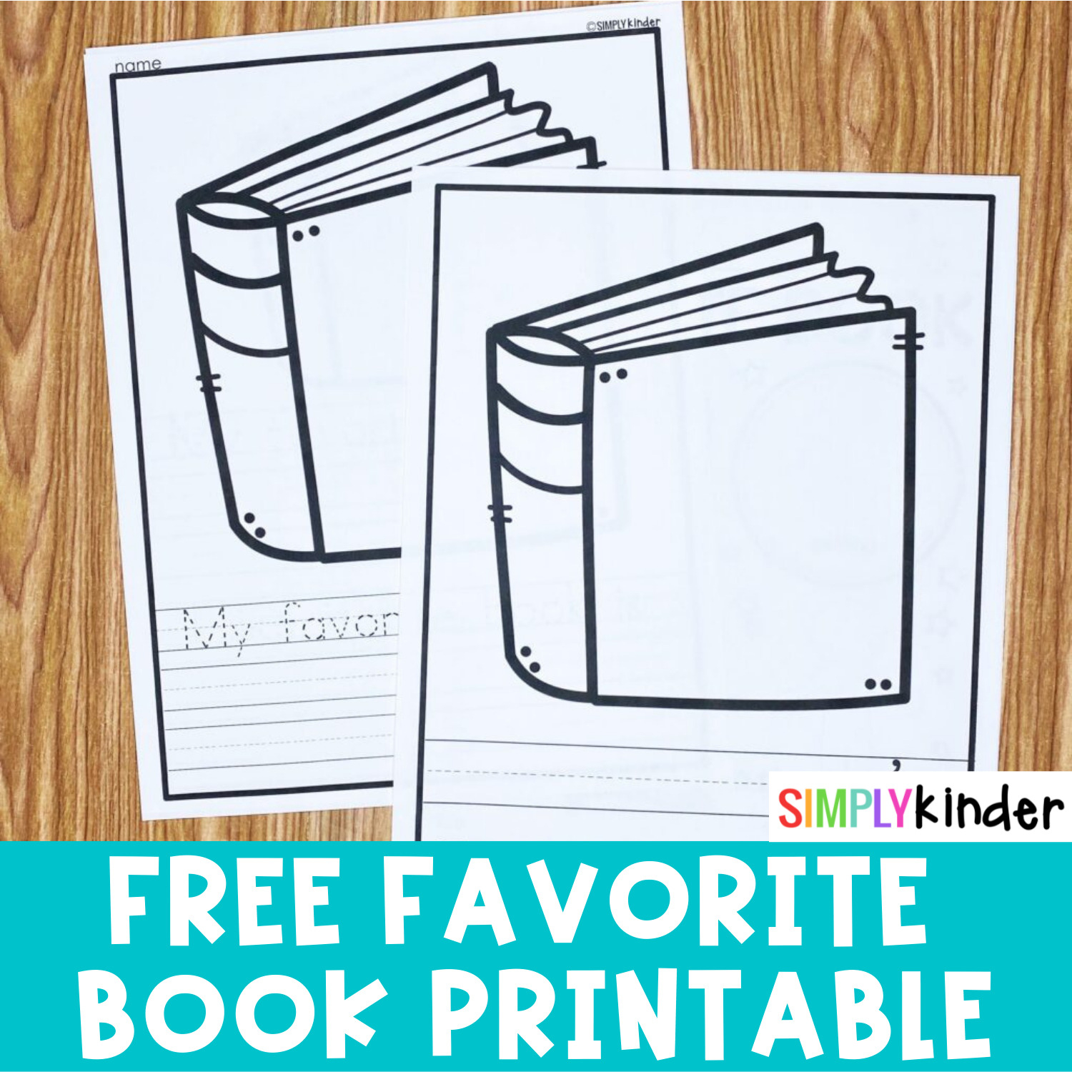 Favorite Book Free Printable - Simply Kinder with regard to Free Printable Books