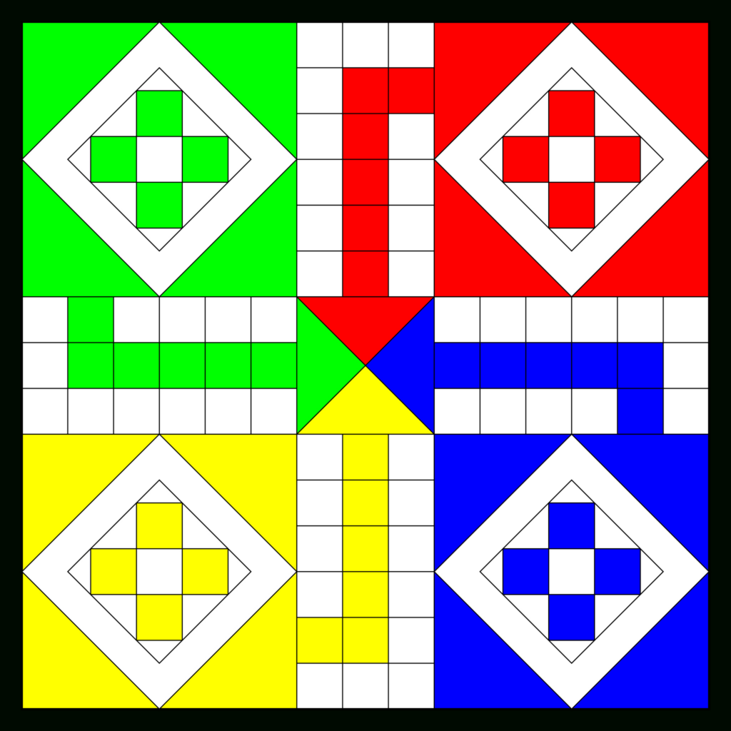 File:ludo Board.svg   Wikimedia Commons Throughout Free Printable Ludo Board
