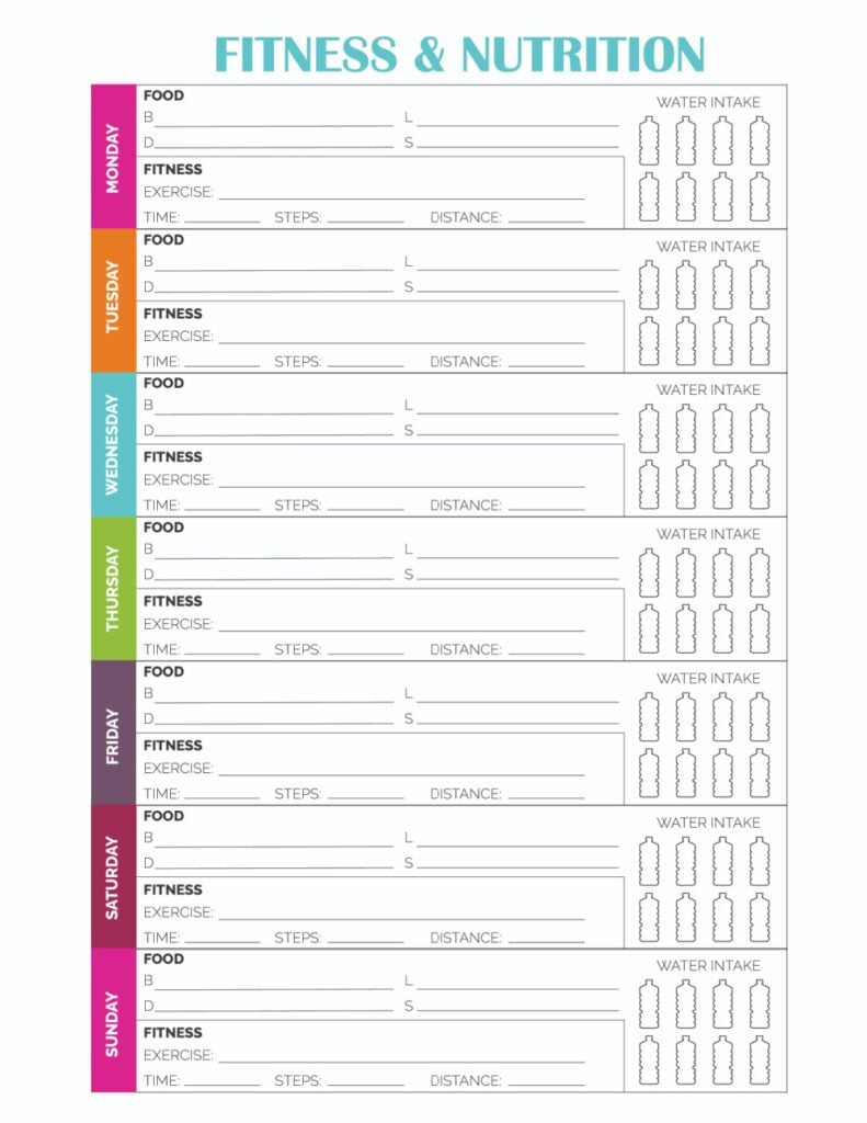 Fitness And Nutrition Plan Tips + Printable - Freebie Finding Mom throughout Free Printable Fitness Worksheets