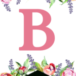 Floral Free Printable Alphabet Letters Banner   Paper Trail Design Throughout Free Printable Flower Letters