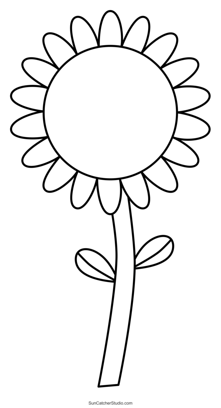 Free Printable Flower Template