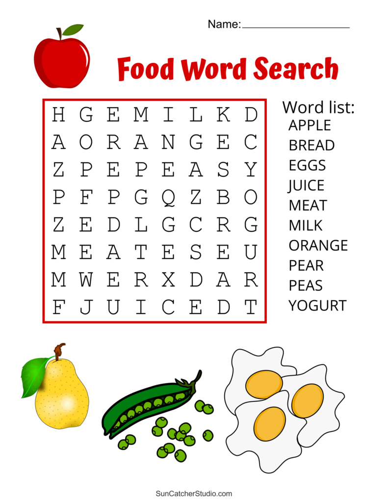 Food Word Search (Free Printable Puzzles) – Free Printables For Word Search Free Printable Easy Food Word Search (Free Printable Puzzles) – Free Printables For Word Search Free Printable Easy
