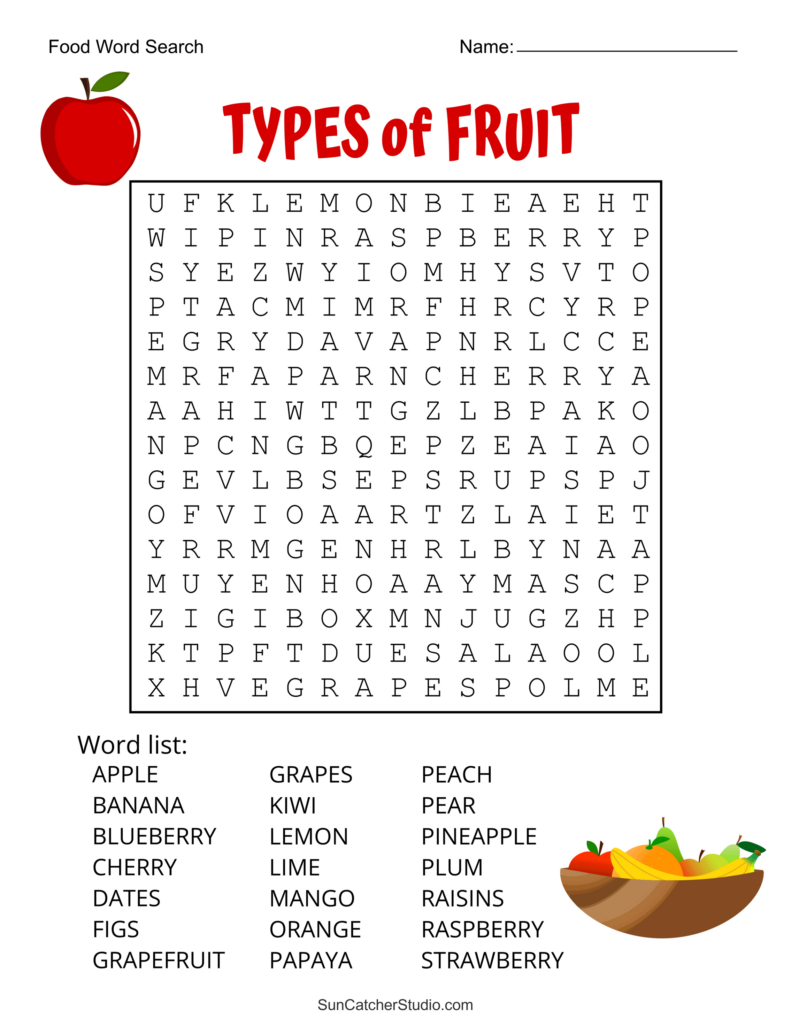 Food Word Search (Free Printable Puzzles) – Free Printables Within Word Search Free Printable Easy Food Word Search (Free Printable Puzzles) – Free Printables Within Word Search Free Printable Easy