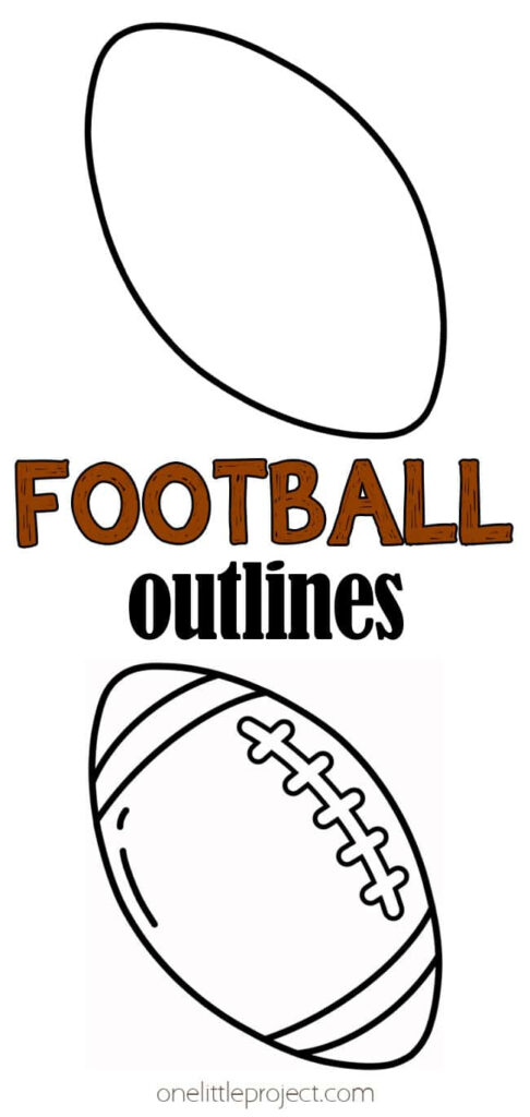 Football Outline | Free Printable Football Shape Templates Within Free Printable Football Templates Football Outline | Free Printable Football Shape Templates Within Free Printable Football Templates