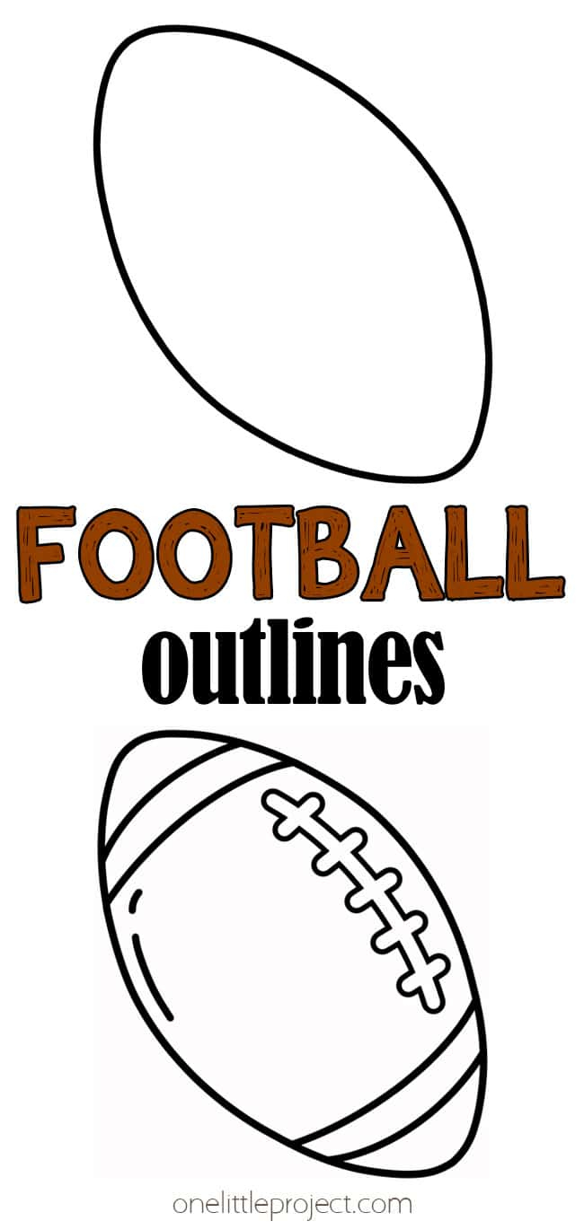 Football Outline | Free Printable Football Shape Templates within Free Printable Football Templates