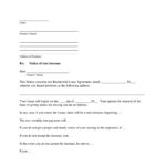 Form Rental Increase   Fill Online, Printable, Fillable, Blank Within Free Printable Rent Increase Letter