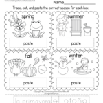 Four Seasons In Spanish Worksheet   Free Printable, Digital, & Pdf Pertaining To Free Printable Spanish Worksheets