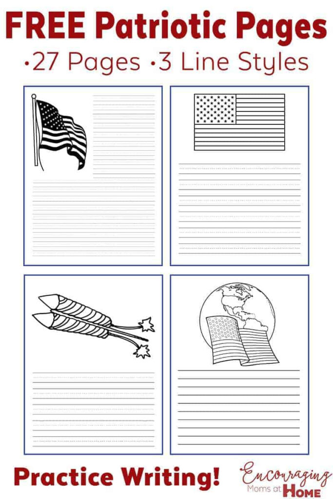 Fourth Of July Ideas: Free Printables   Writing Paper And More! For Free Printable Patriotic Writing Paper