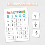 Fractions Bingo For Kids With Regard To Fraction Bingo Cards Printable Free