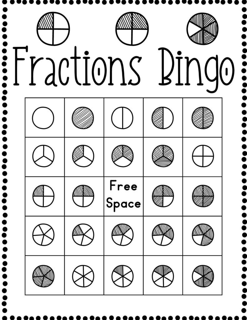 Fractions Bingo Math Printable. Educational Games Etsy Pertaining To Fraction Bingo Cards Printable Free Fractions Bingo Math Printable. Educational Games Etsy Pertaining To Fraction Bingo Cards Printable Free