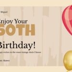 Free 50Th Birthday Card Templates, Editable And Printable Within Free Printable 50Th Birthday Cards Funny