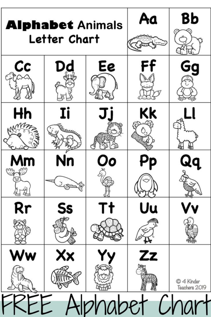 Free Printable Alphabet Chart