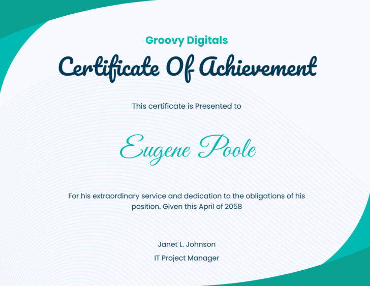 Free Printable Certificates of Achievement