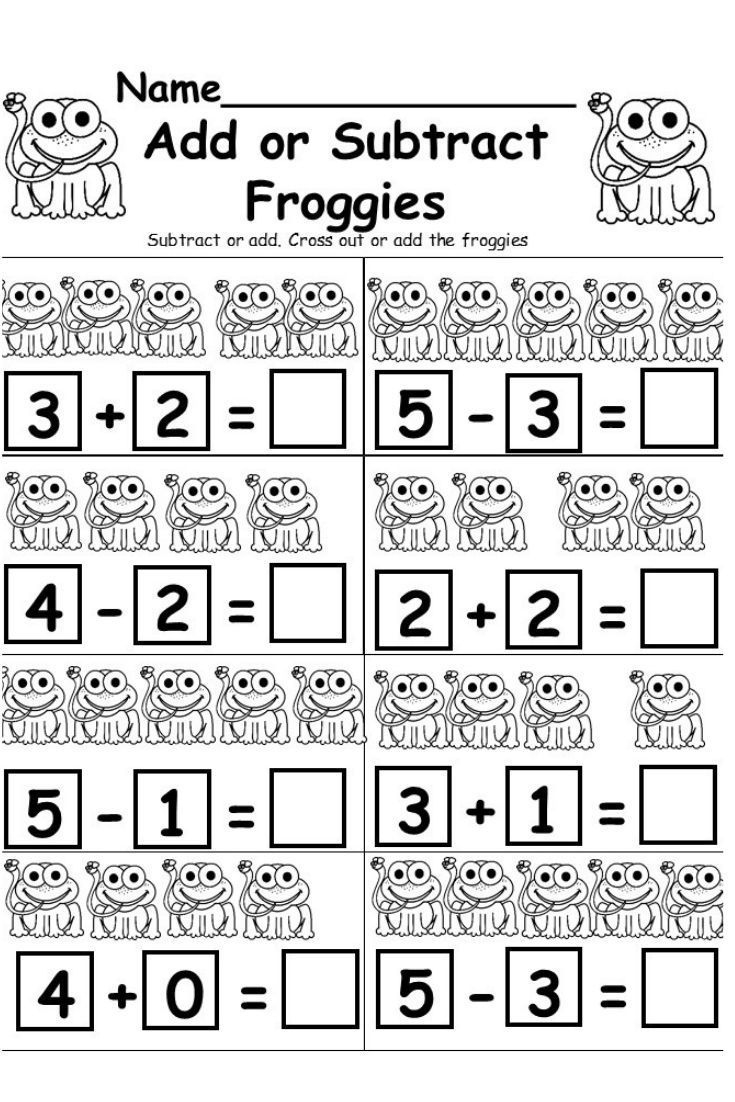Free Addition And Subtraction Worksheet - Kindermomma throughout Free Printable Addition and Subtraction Worksheets