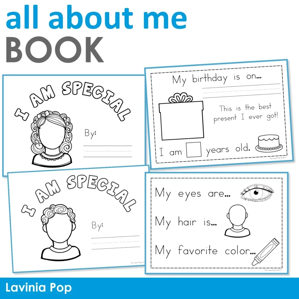 Free All About Me Booklet For Preschool And Kindergarten - In My World inside Free Printable Books For Kindergarten