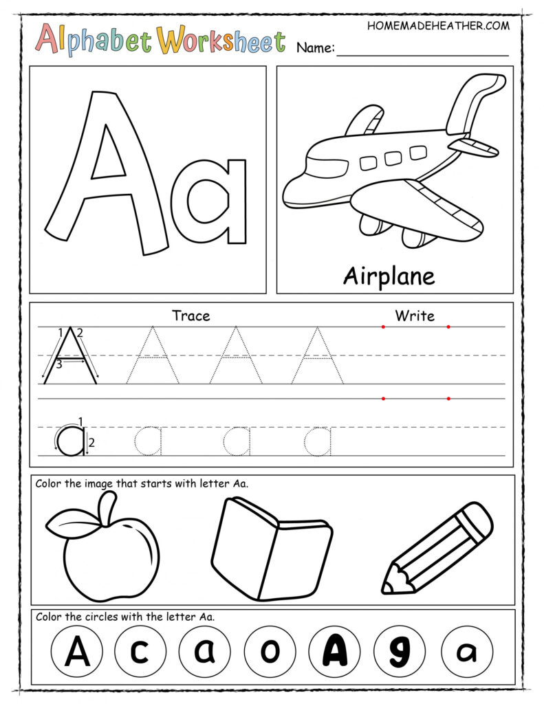 Free Alphabet Printable Worksheets » Homemade Heather Within Free Printable Letter Worksheets Free Alphabet Printable Worksheets » Homemade Heather Within Free Printable Letter Worksheets