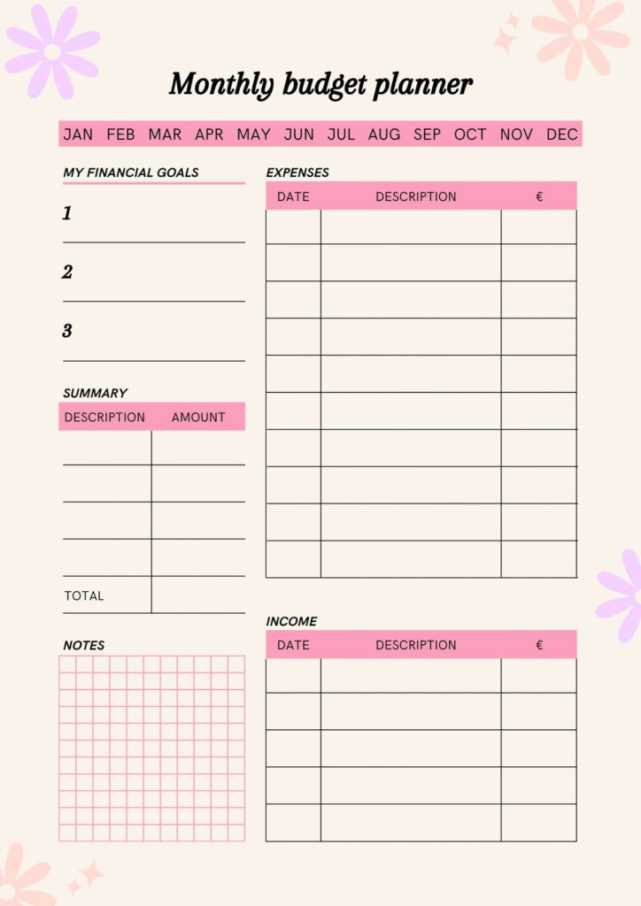 Free And Customizable Budget Templates With Free Printable Budget Templates Free And Customizable Budget Templates With Free Printable Budget Templates