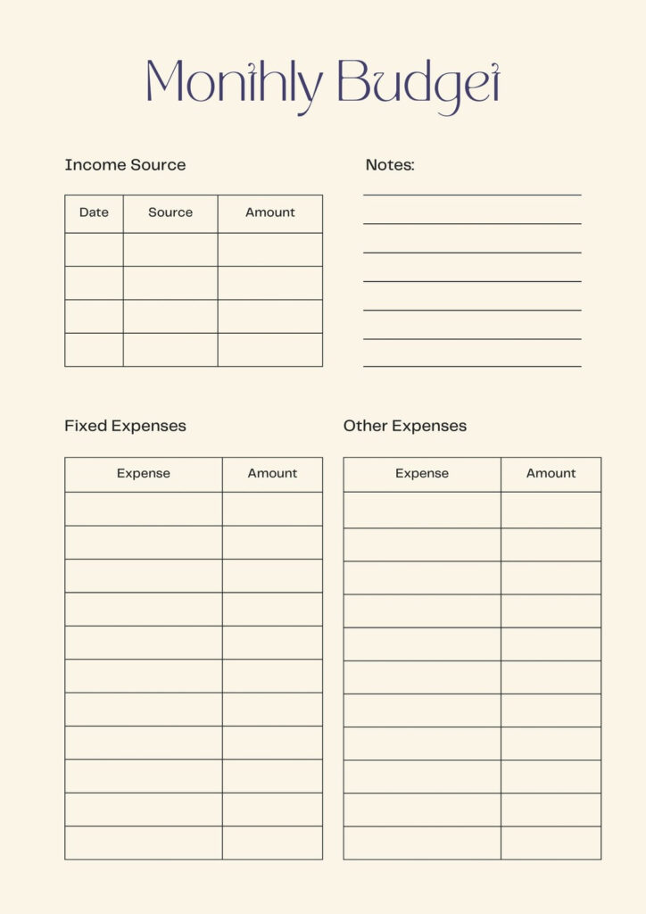 Free And Customizable Budget Templates Within Free Printable Monthly Household Budget Sheet Free And Customizable Budget Templates Within Free Printable Monthly Household Budget Sheet