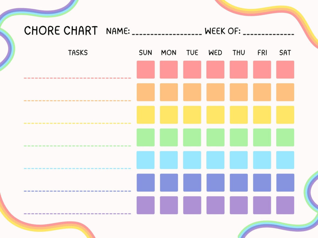 Free And Customizable Chore Templates With Chore Stickers Free Printable Free And Customizable Chore Templates With Chore Stickers Free Printable