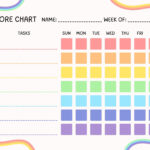 Free And Customizable Chore Templates With Chore Stickers Free Printable