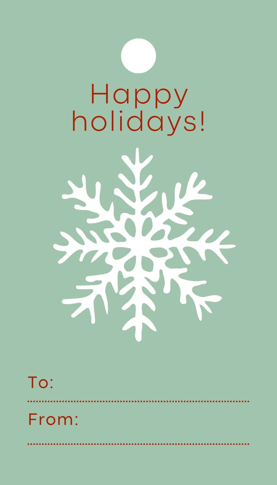 Free And Customizable Holiday Gift Tag Templates | Canva throughout Free Printable Happy Holidays Gift Tags