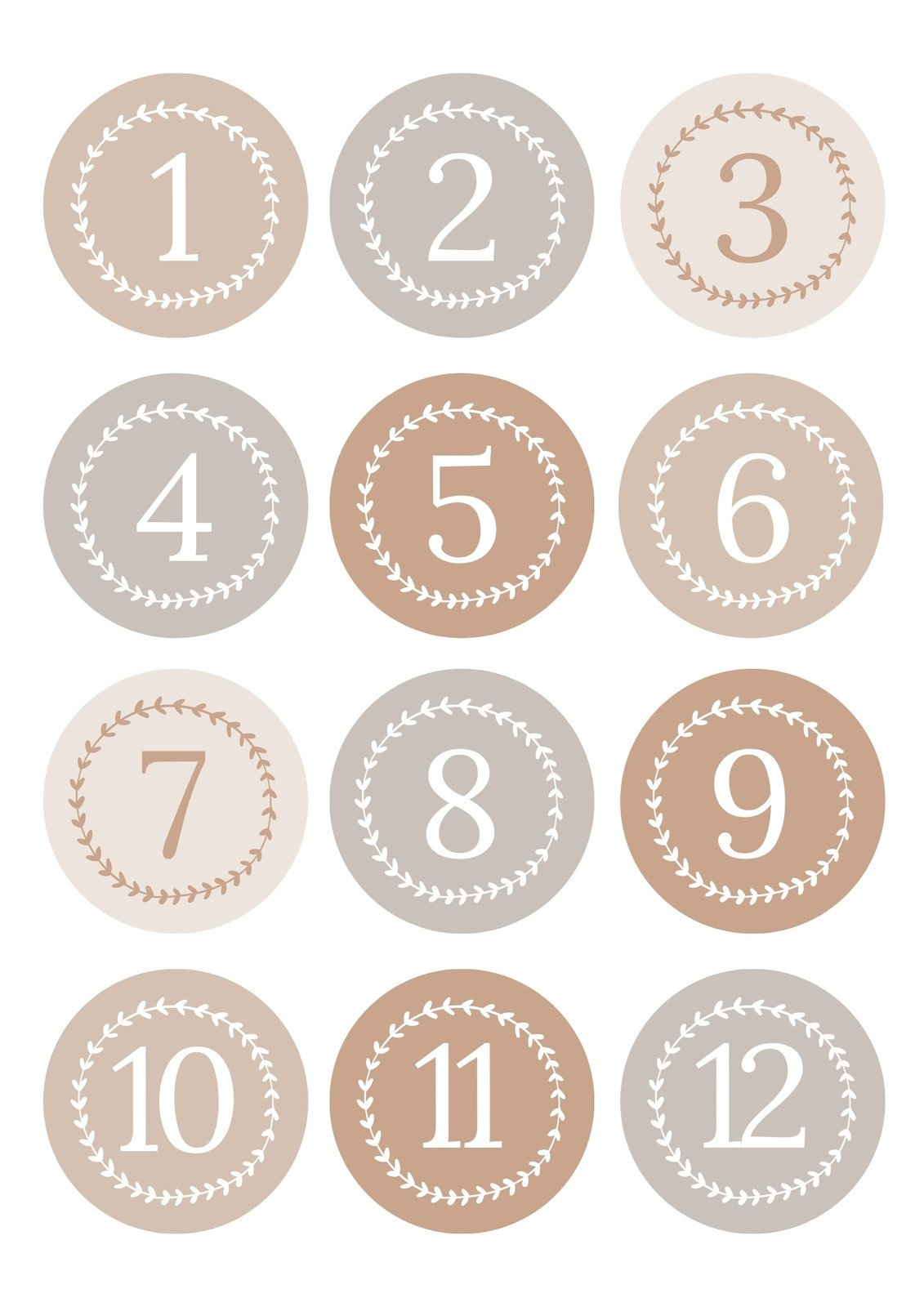 Free And Customizable Numbers Templates with regard to Free Printable Table Numbers 1-30