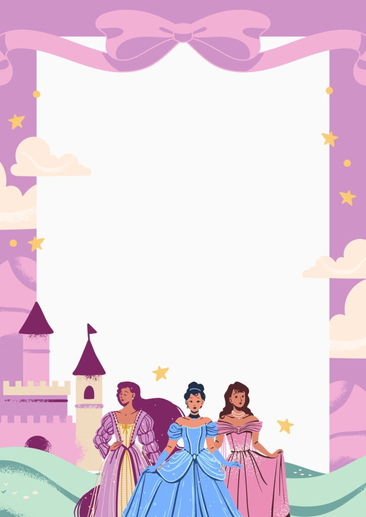 Free And Customizable Princess Templates With Regard To Free Princess Printable Invitations Free And Customizable Princess Templates With Regard To Free Princess Printable Invitations