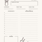 Free And Customizable Recipe Templates | Canva In Free Printable Recipe Cards