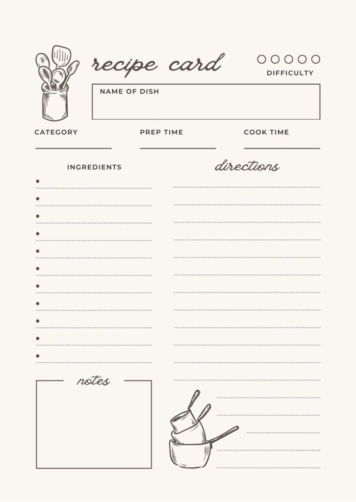 Free And Customizable Recipe Templates | Canva In Free Printable Recipe Cards Free And Customizable Recipe Templates | Canva In Free Printable Recipe Cards