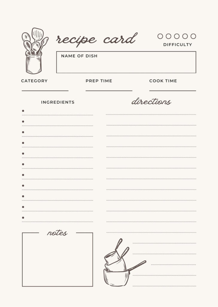 Free Printable Recipe Cards
