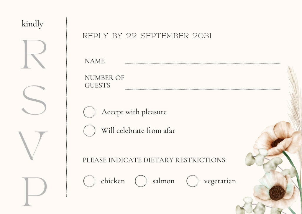 Free And Customizable Rsvp Templates | Canva With Free Printable Rsvp Free And Customizable Rsvp Templates | Canva With Free Printable Rsvp