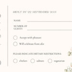 Free And Customizable Rsvp Templates | Canva With Free Printable Rsvp