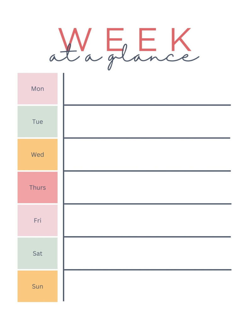 Free And Customizable Weekly Planner Templates | Canva For Free Printable School Agenda Templates