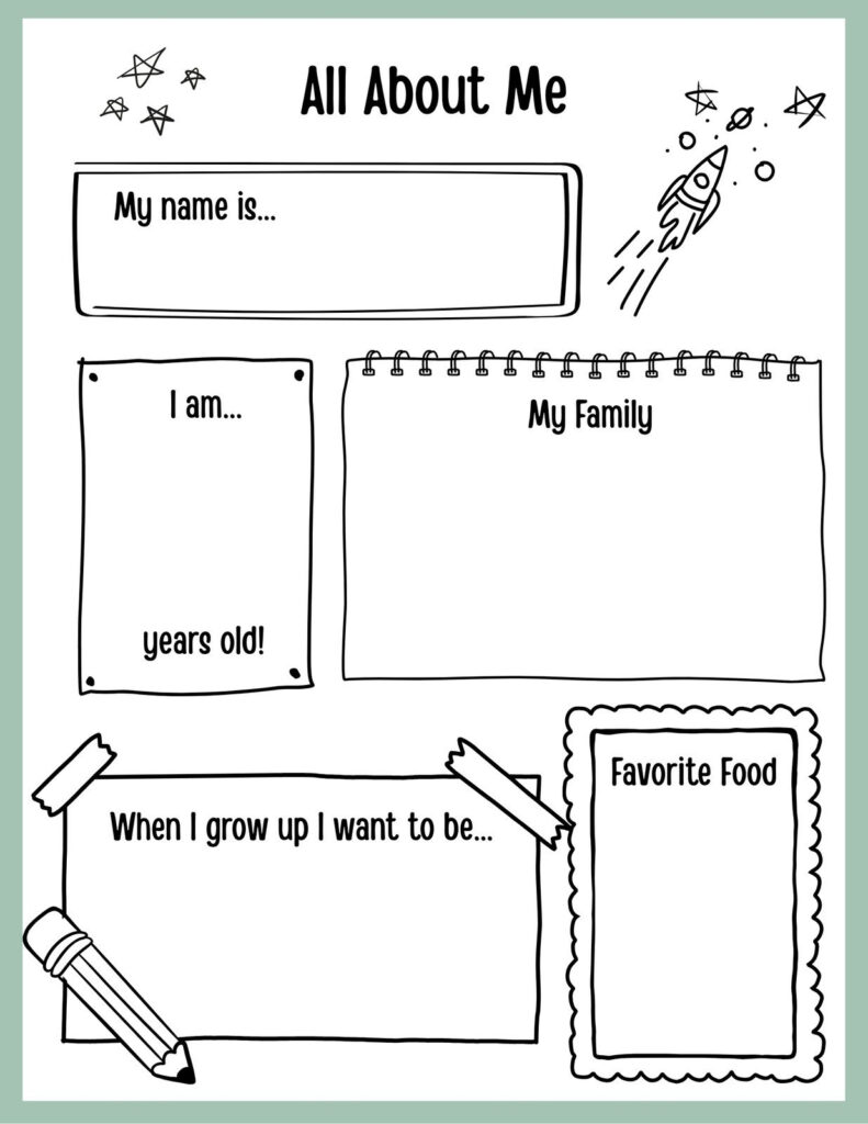 Free And Printable All About Me Worksheet Templates | Canva Throughout Free Printable Classroom Worksheets Free And Printable All About Me Worksheet Templates | Canva Throughout Free Printable Classroom Worksheets