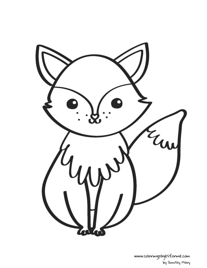 Free And Printable Forest Animals Coloring Pages For Kids intended for Free Coloring Pages Animals Printable