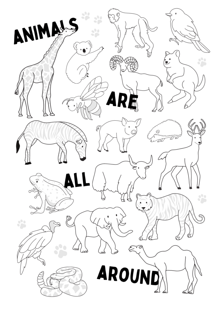 Free Animals Coloring Pages: Printable With Free Coloring Pages Animals Printable