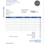 Free Auto Repair & Mechanic Invoice Templates Throughout Free Printable Auto Repair Invoice Template