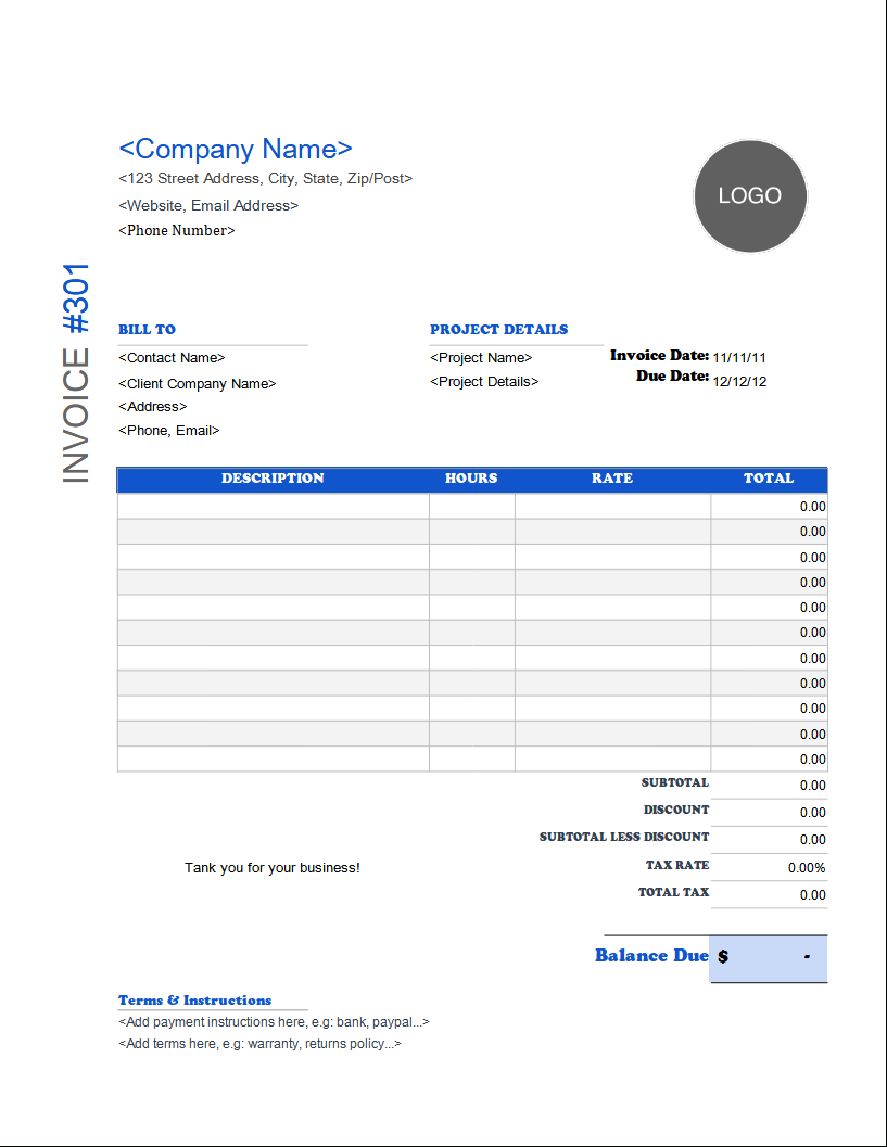 Free Auto Repair & Mechanic Invoice Templates throughout Free Printable Auto Repair Invoice Template