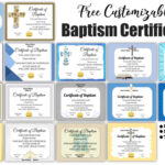 Free Baptism Certificate Templates | Customize Online | No Watermark Throughout Free Online Printable Baptism Certificates