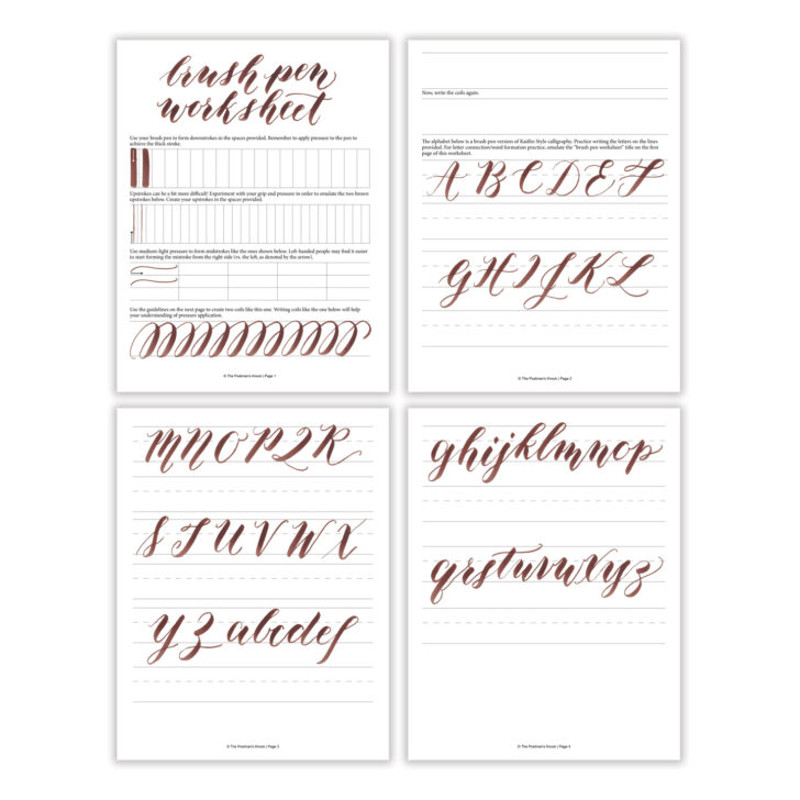 Calligraphy Practice Sheets Printable Free