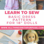 Free Basic Dress Pattern For American Girl And 18" Dolls In American Girl Doll Clothes Patterns Free Printable