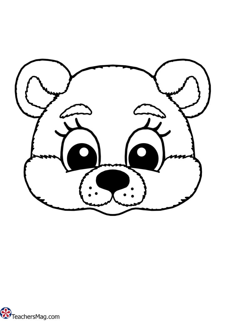 Free Bear Mask Printable. Teachersmag Intended For Free Printable Bear Mask Free Bear Mask Printable. Teachersmag Intended For Free Printable Bear Mask