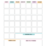Free Bill Calendar | 20 Stylish Designs Pdf   World Of Printables Regarding Free Printable Bill Payment Schedule