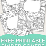 Free Binder Cover Printables With Regard To Free Printable Binder Covers To Color