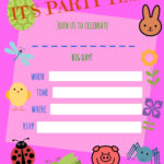 Free Birthday Invitations For Girls And How To Create Printables Throughout Free Printable Girl Birthday Invitations