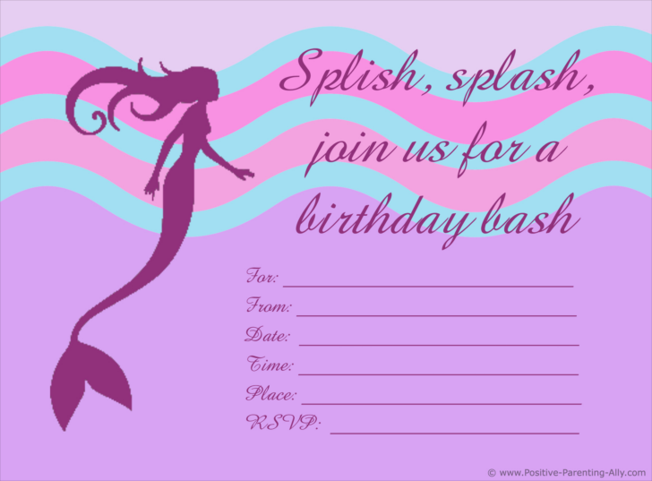 Free Printable Birthday Party Invitations with Photo