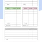 Free Biweekly Minimalistic Budget Template In Google Slides And Pertaining To Free Printable Bi Weekly Budget Template